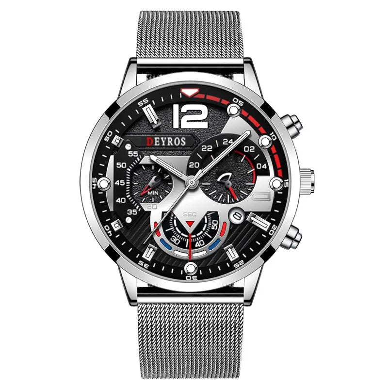 Men's Stainless Steel Quartz Watch