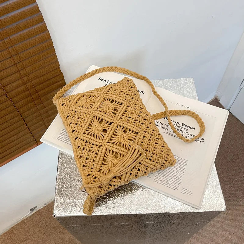 Straw Woven Crossbody Bag