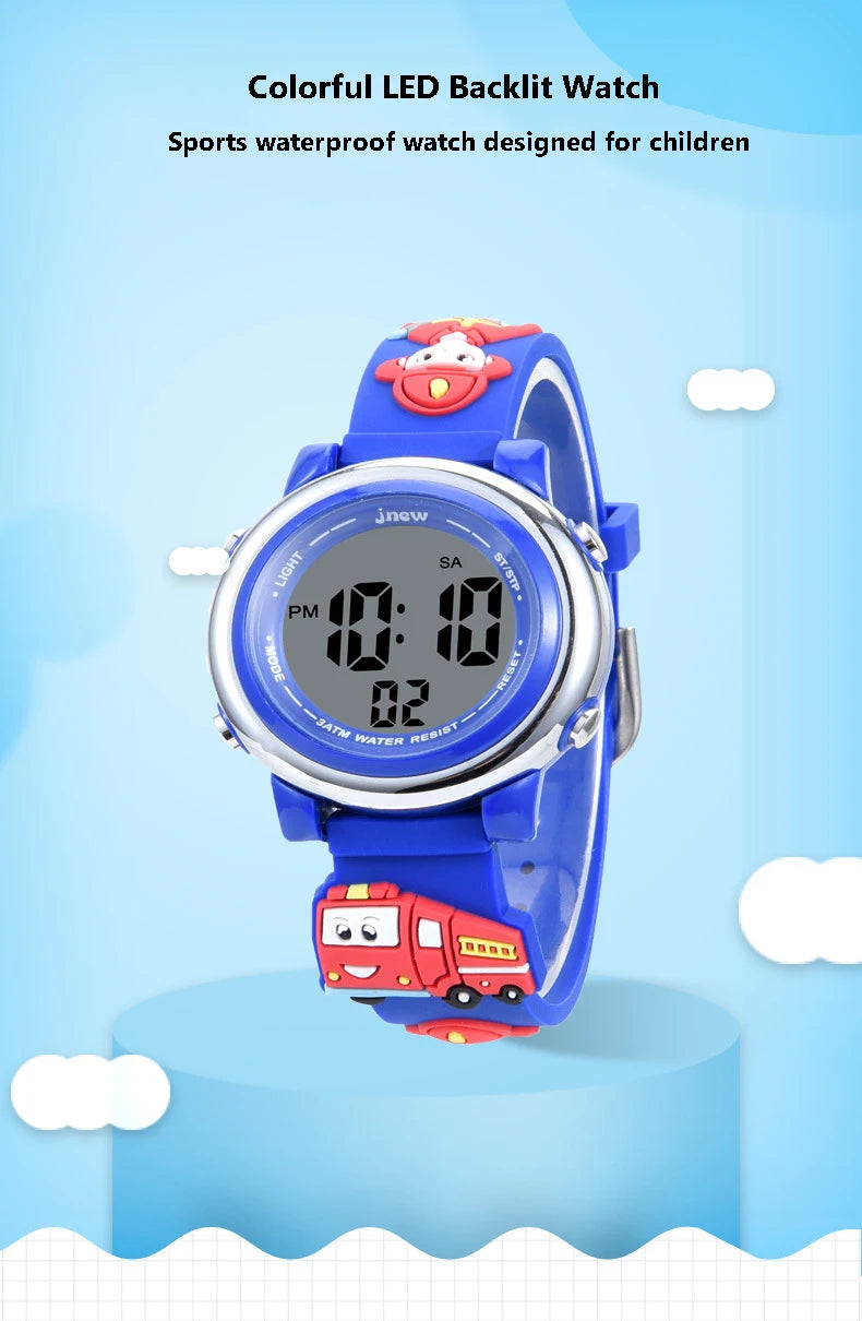 UTHAI Kids Sports LED Digital Watch Waterproof