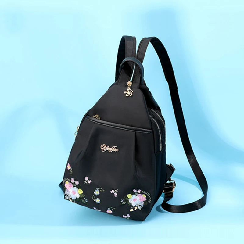 Waterproof Oxford Embroidered Backpack