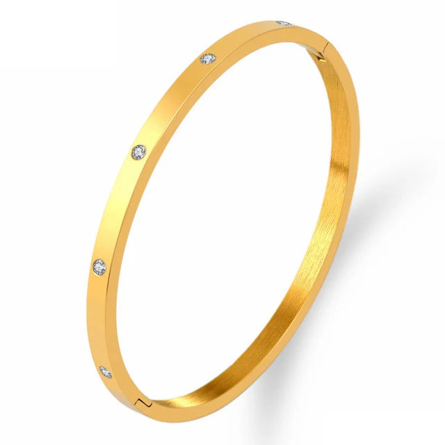 “Nibastar Rose Gold Hollow Star Bracelet”