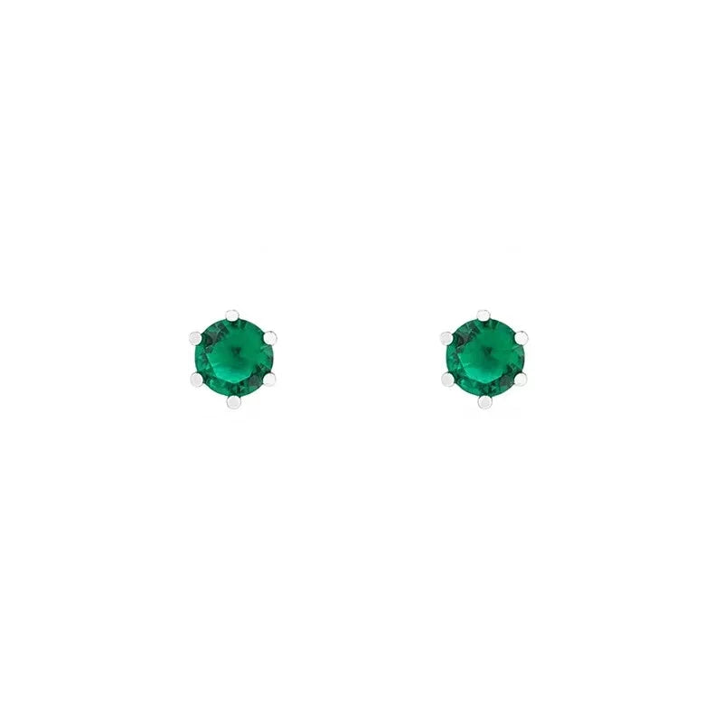 Green Crystal Zircon Earring Men