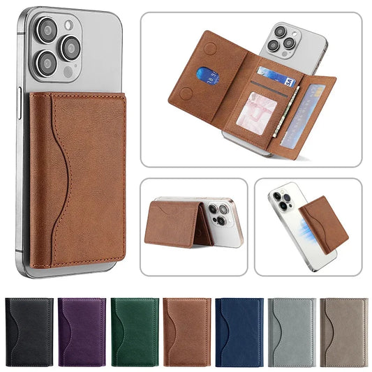 Magnetic Trifold Wallet with Magsafe – PU Leather
