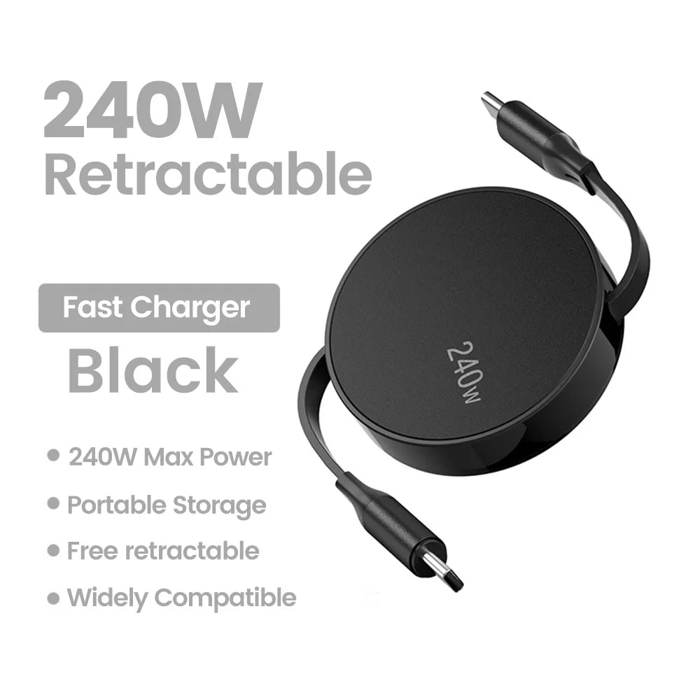 Retractable PD Fast Charge Cable