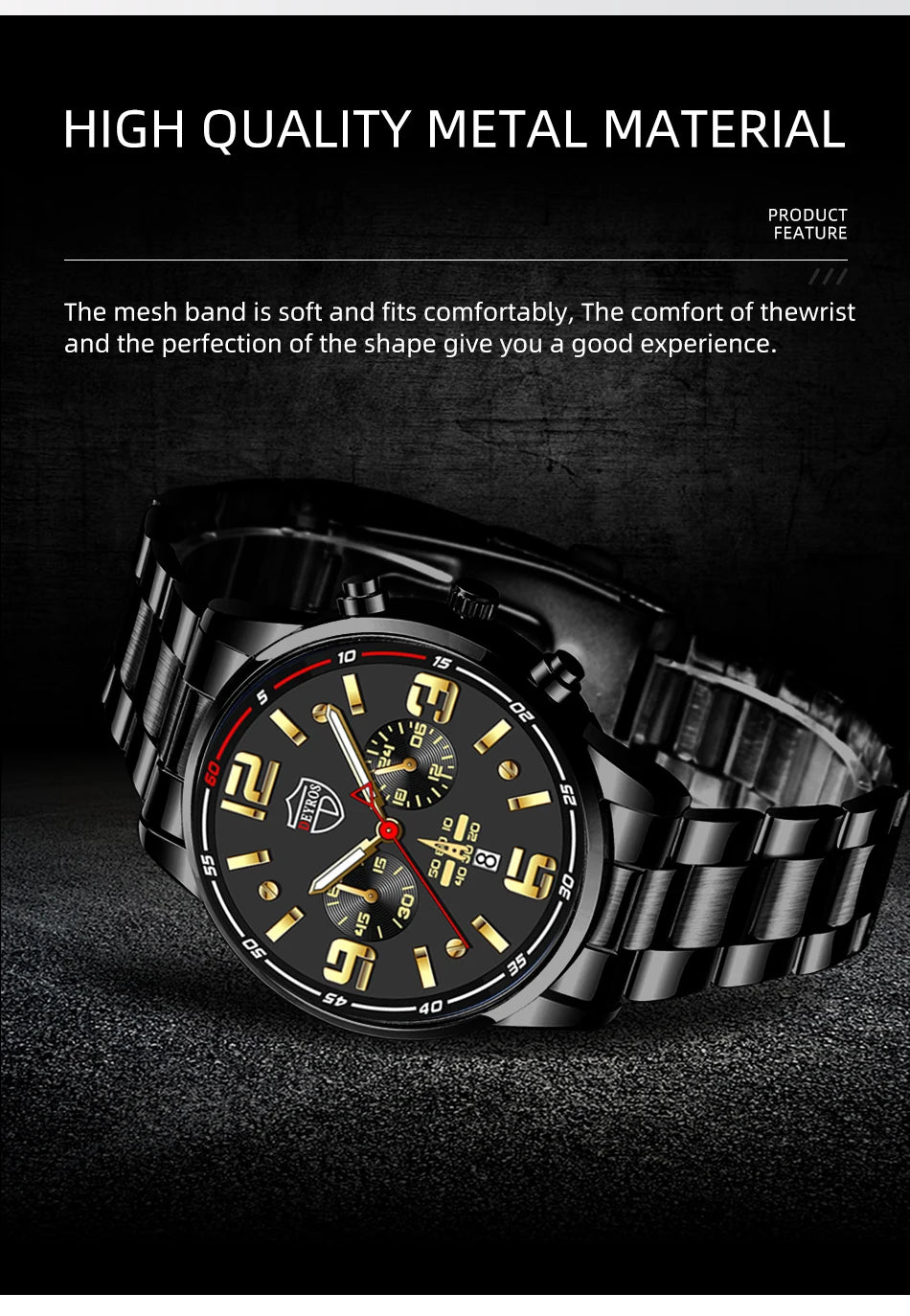 Men's Stainless Steel Business Watch