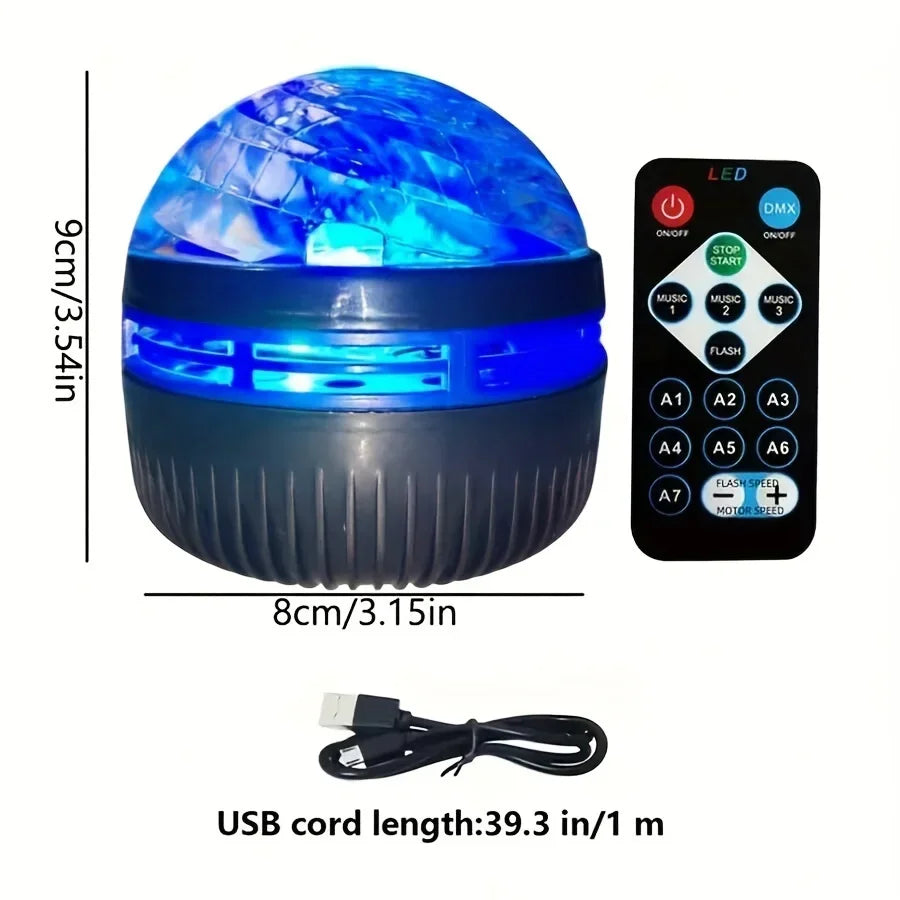 Galaxy Aurora LED Light – USB Projector for Bedroom & Party Decor