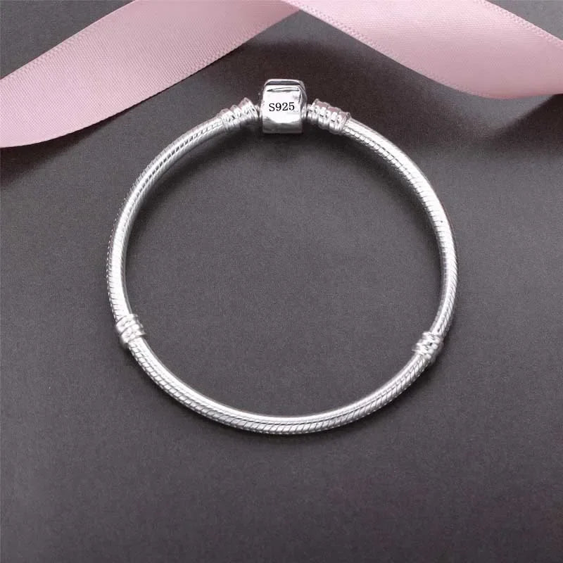 “925 Sterling Silver 3mm Snake Chain Bracelet”