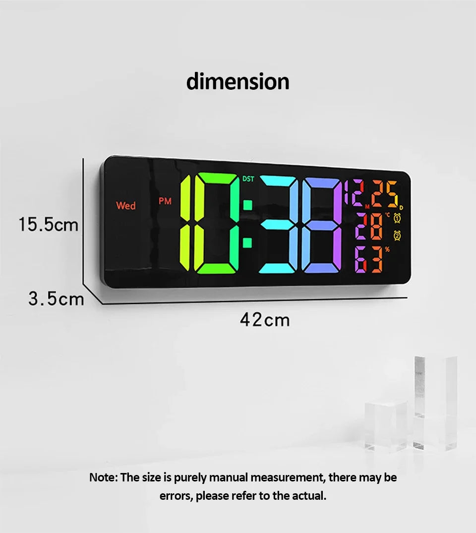 Color-Changing LED Wall Clock – Dynamic Room Decor