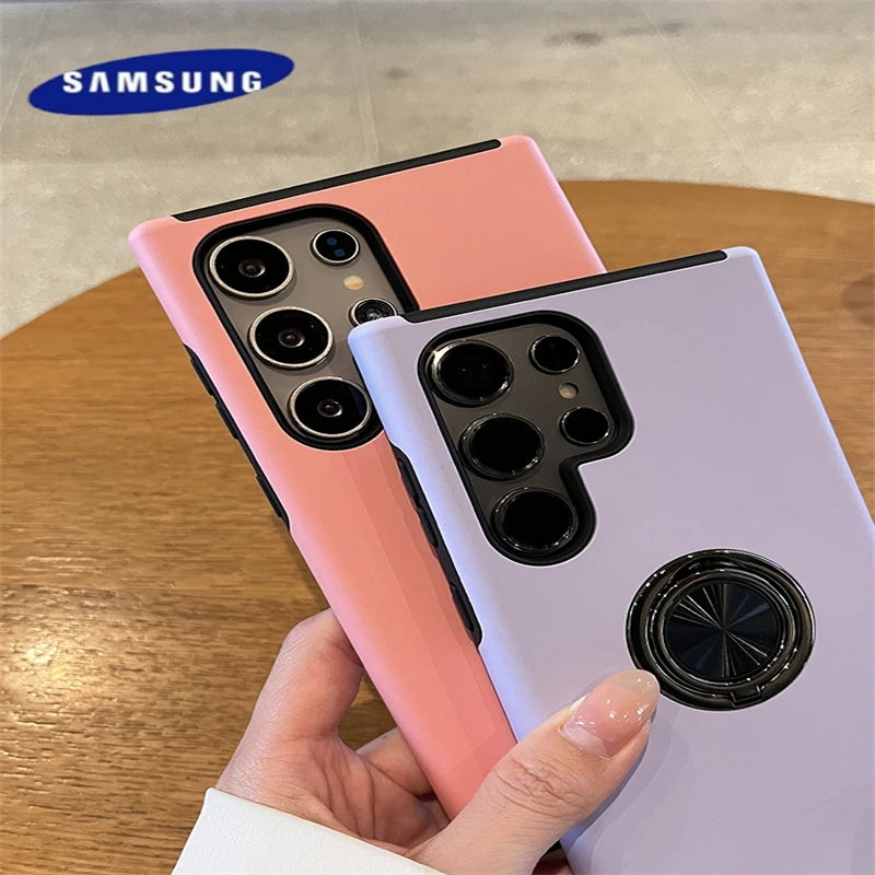 Shockproof Magnetic Ring Holder Cover – Samsung
