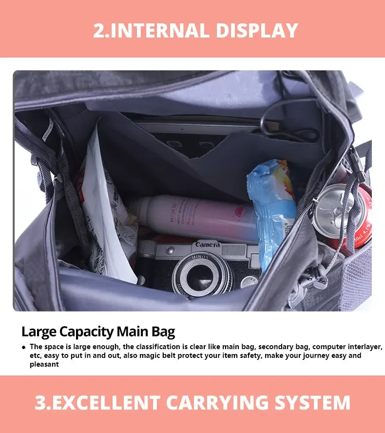 Men’s Waterproof Nylon Travel & Laptop Backpack