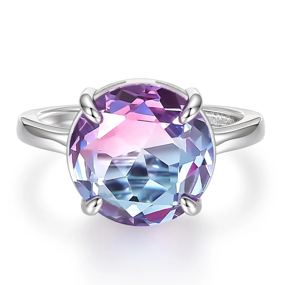 Monkton Lavender Glass Y2K Bridal Ring 12MM