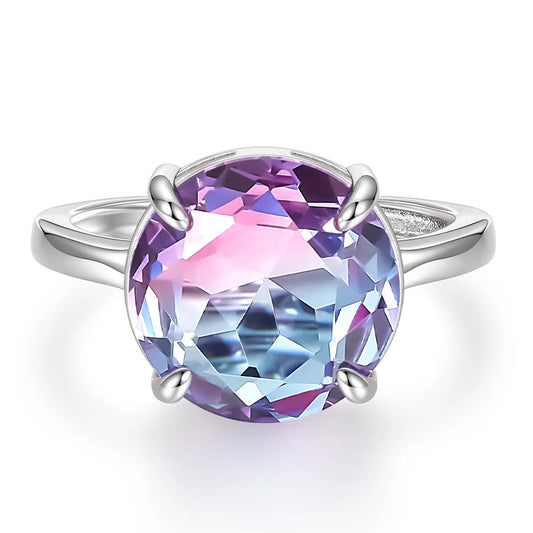 Monkton Lavender Glass Y2K Bridal Ring 12MM