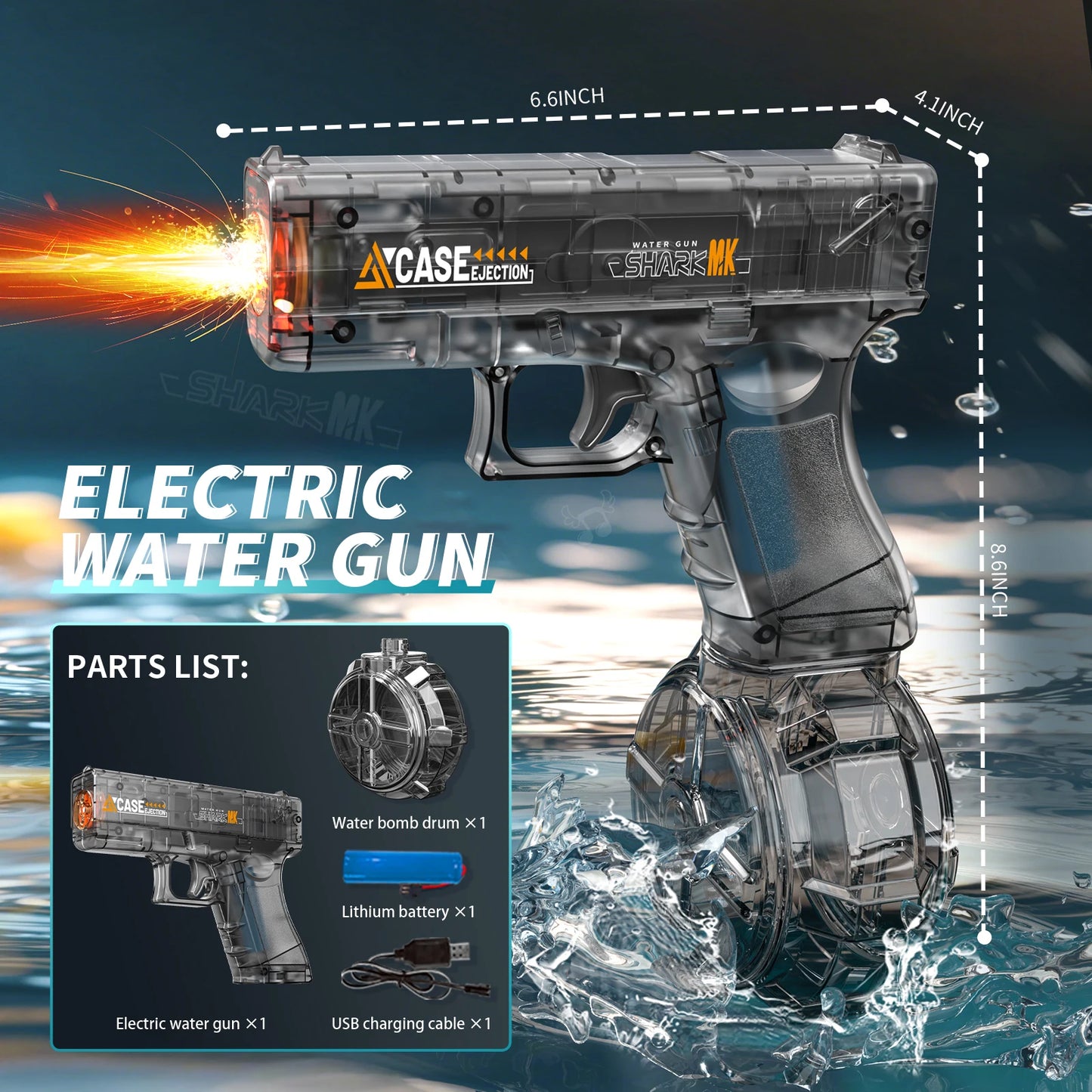 Electric Water Gun – Automatic Outdoor Fun for Kids