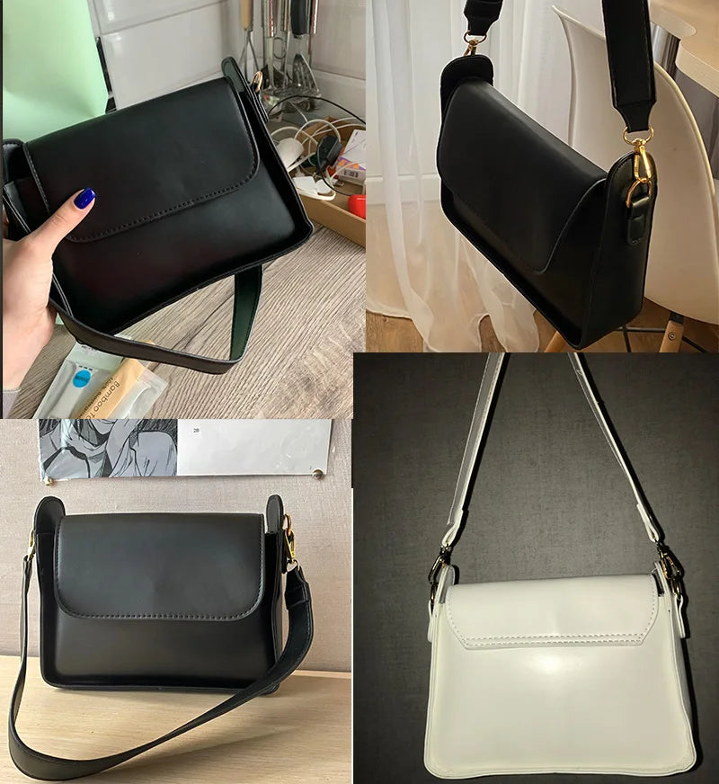 Trendy PU Flap Shoulder Bag