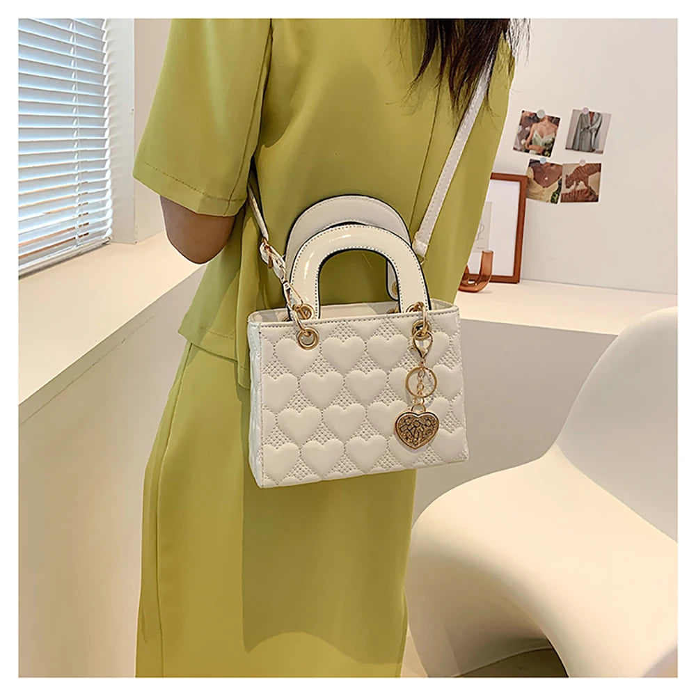 Red Glossy Love Handbag"