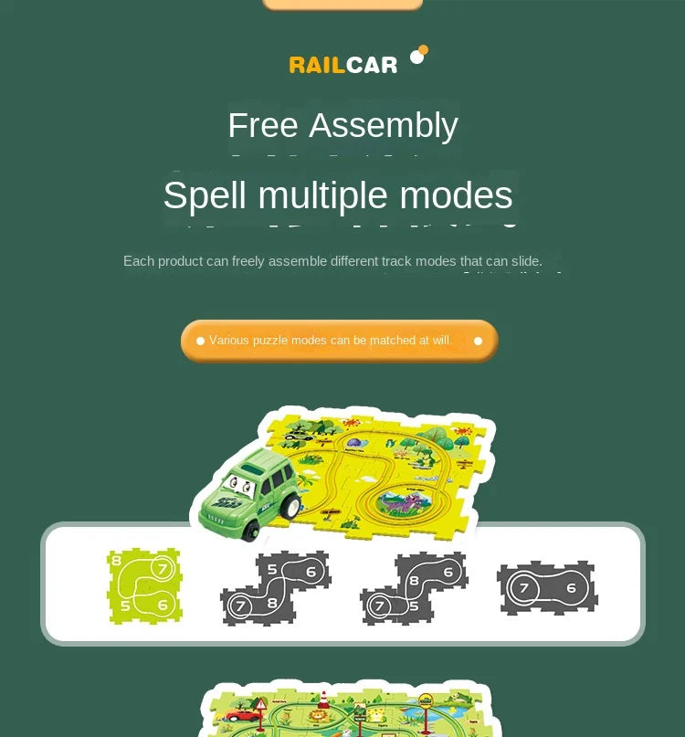 Children’s DIY Electric Railroad Car – Fun Assembly Toy