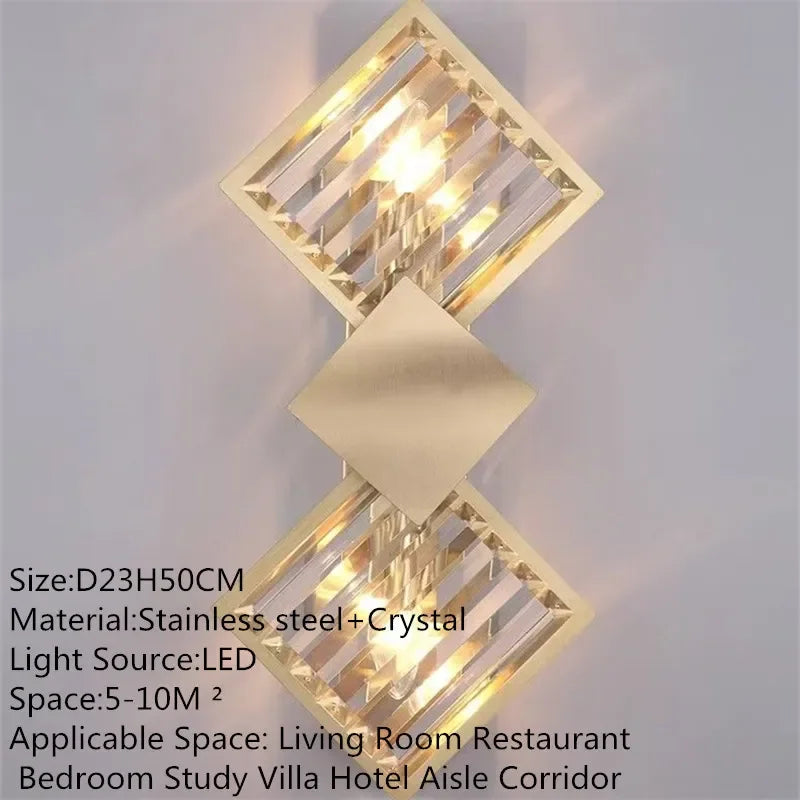 Modern Luxury Crystal Wall Lamp