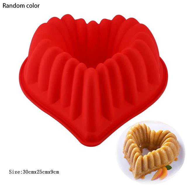 3D Silicone Pastry Mold – Random Colors for DIY Baking