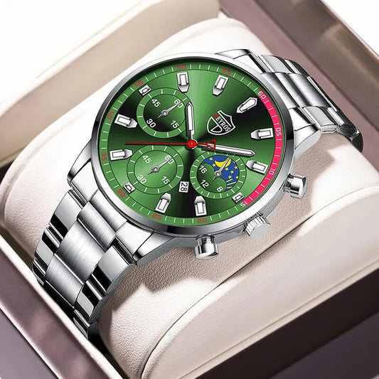 Fashion Mens Stainless Steel Watches Luxury Men Sports