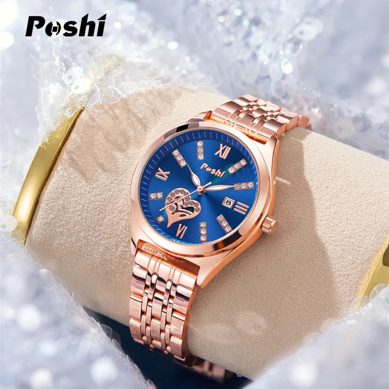 POSHI Women's Stainless Steel Quartz Watch