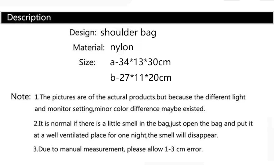 Waterproof Nylon Tote Bag