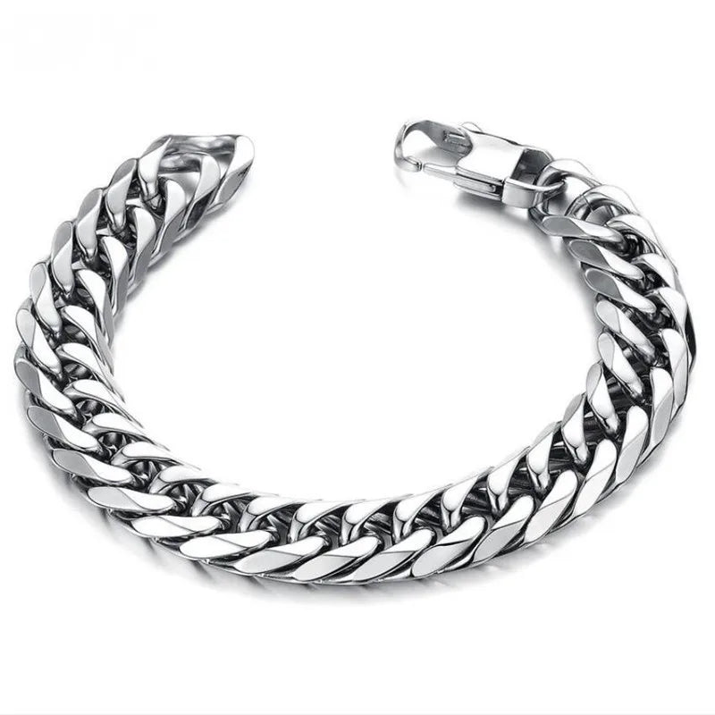 5️⃣ “8-14mm Steel Bracelet for Men – Punk”
