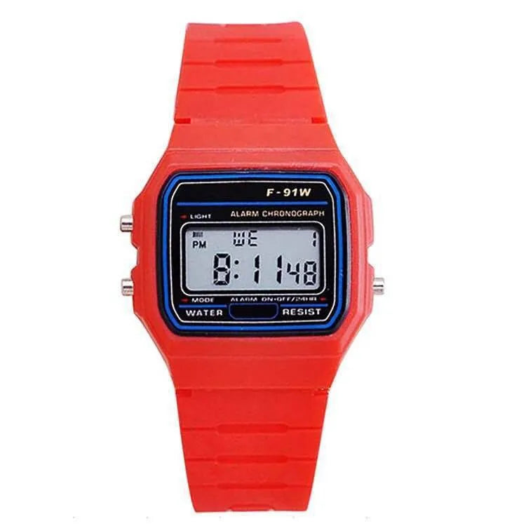 Luxury Harajuku Women's Digital Watch, Waterproof LED, Silicone Strap