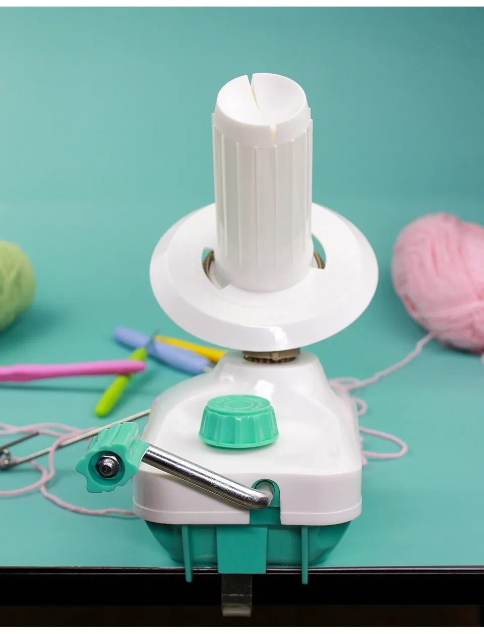 Manual Wool Ball Winder – Hand Operated Yarn Swift for Knitting