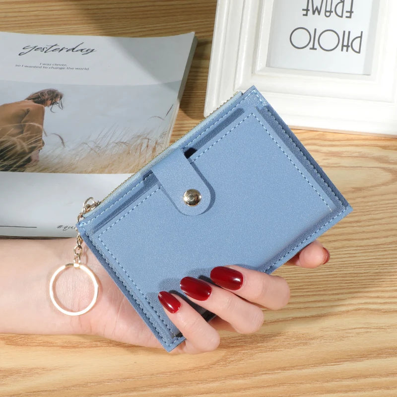 Portable Travel Zipper Card Holder