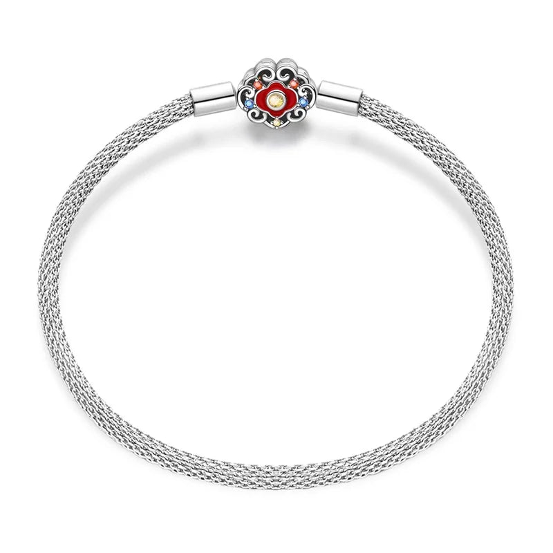 925 Sterling Silver Charm Bracelet for Women”