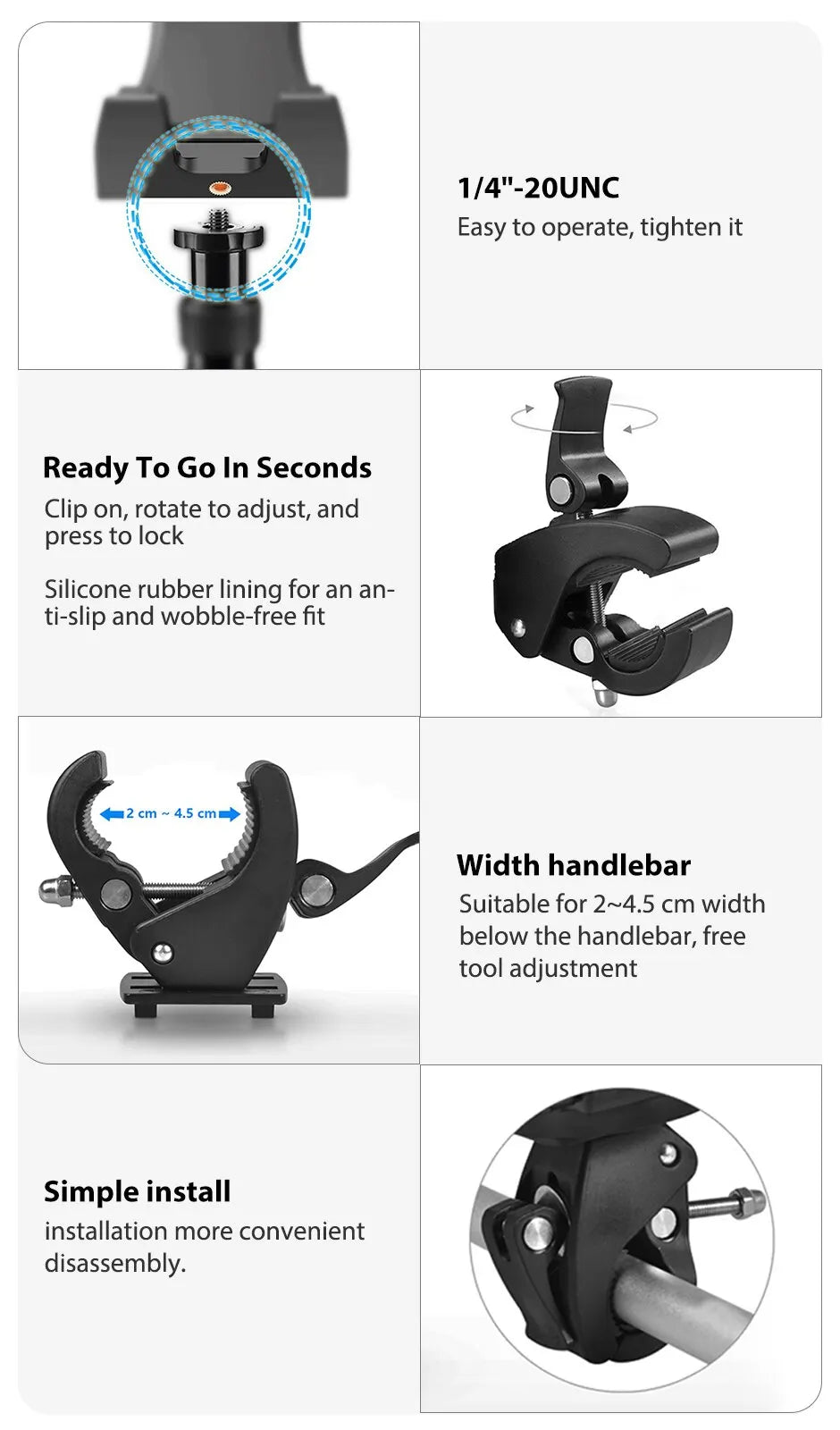 Treadmill Bike Mount Bracket
