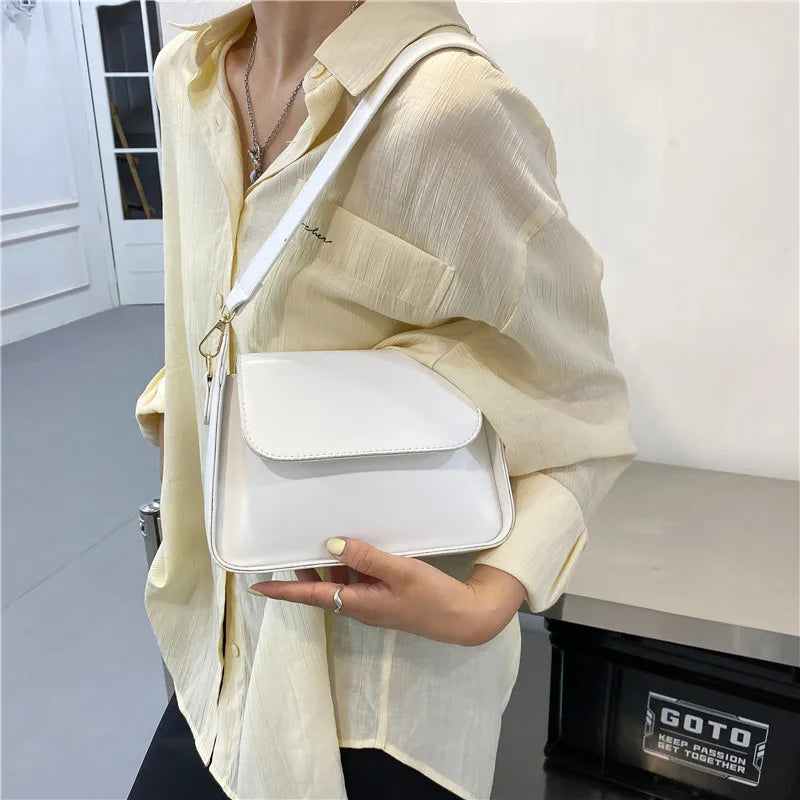 Trendy PU Flap Shoulder Bag