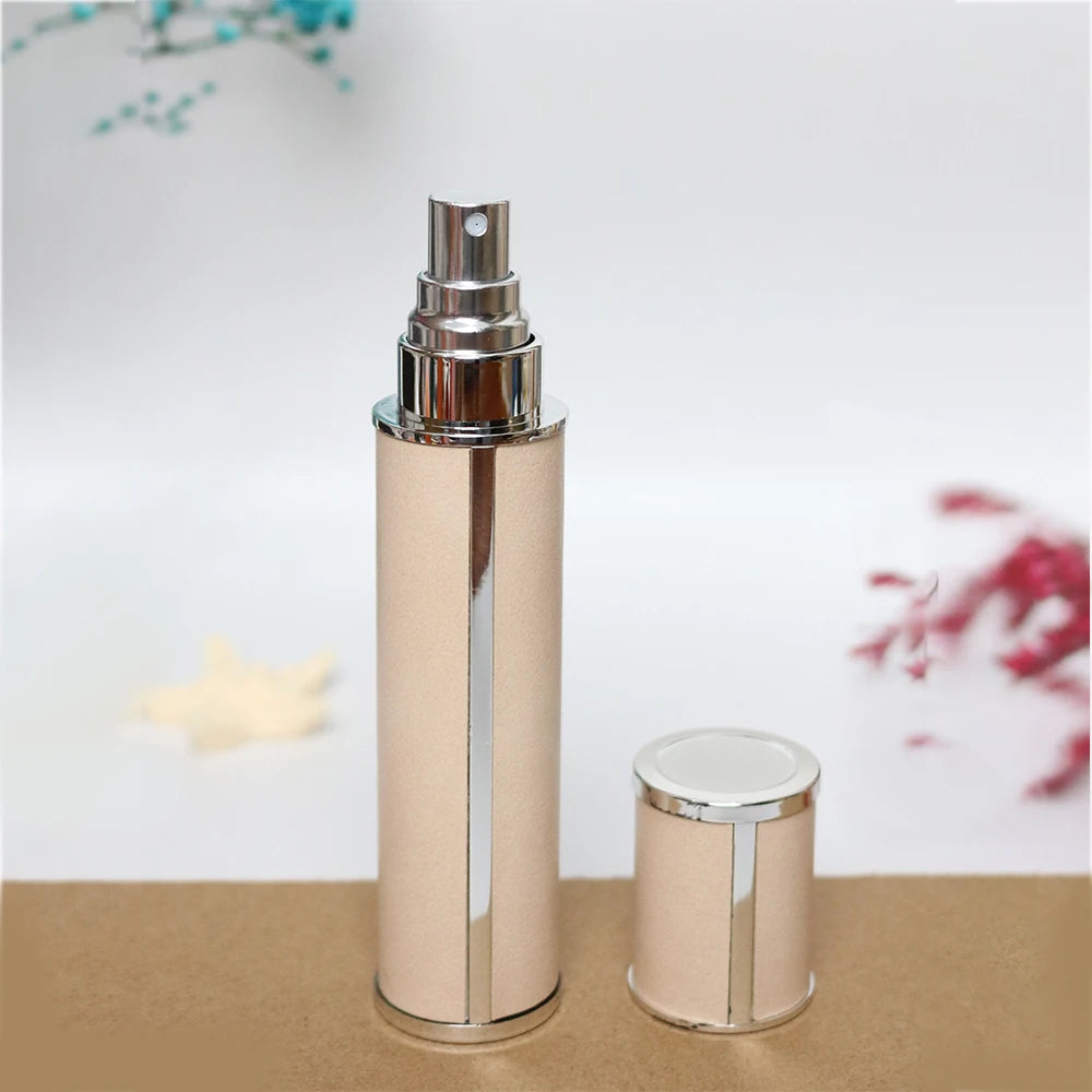 10ml Luxury Leather Perfume Atomizer – Refillable Travel Bottle
