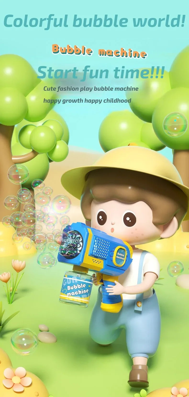 Electric Bubble Gun – Fun Outdoor Toy for Kids