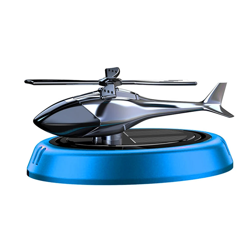 Solar-Powered Rotating Helicopter Car Air Freshener – Aroma Diffuser