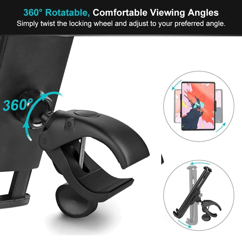 Gym Handlebar Tablet Mount