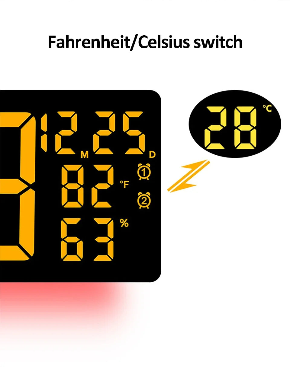 Color-Changing LED Wall Clock – Dynamic Room Decor