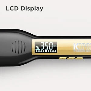 KIPOZI Titanium Flat Iron – Professional LCD Hair Straightener