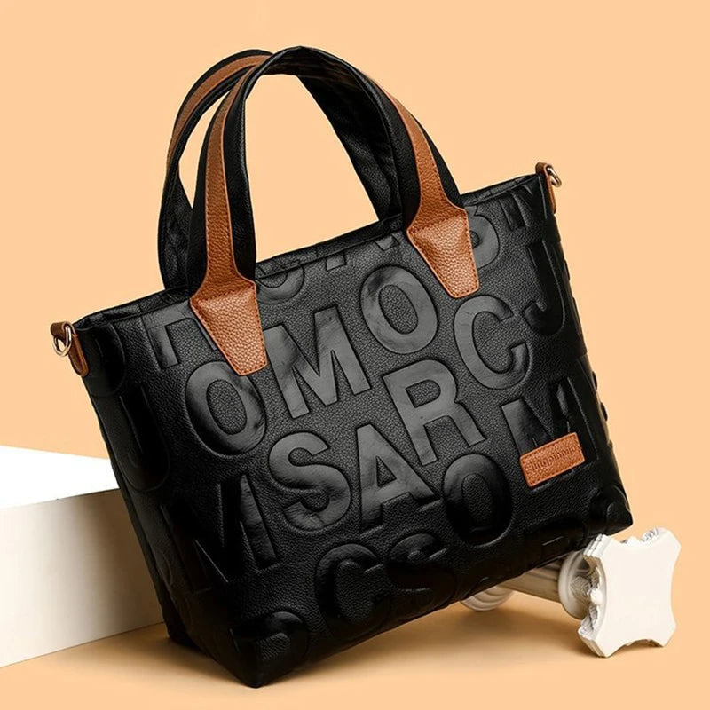 Embossed PU Shoulder Bag