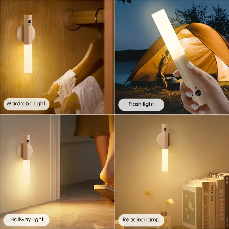 Magnetic LED Wall Lamp for Hallways, Stairs & Cabinets