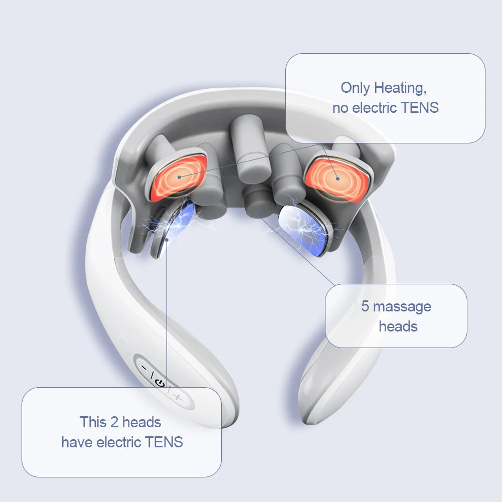 Wireless Smart TENS Neck & Shoulder Massager – Pain Relief & Heating