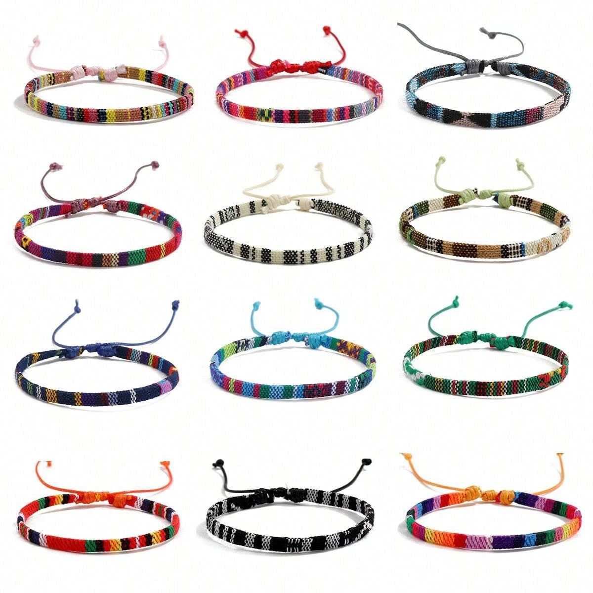 “12pcs Boho Surfer Bracelet Set”