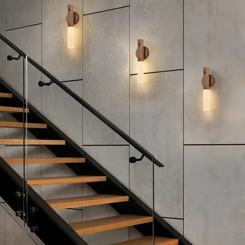 Magnetic LED Wall Lamp for Hallways, Stairs & Cabinets