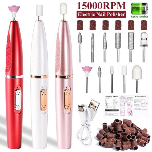 Professional Electric Nail Drill – Rechargeable Manicure Kit