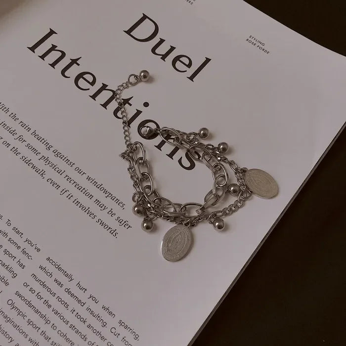 “Gold Stainless Steel Star Bracelet”