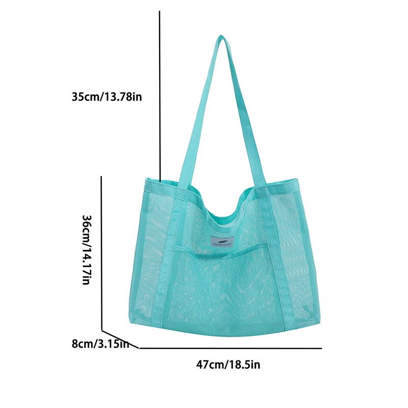 Transparent Mesh Shoulder Bag