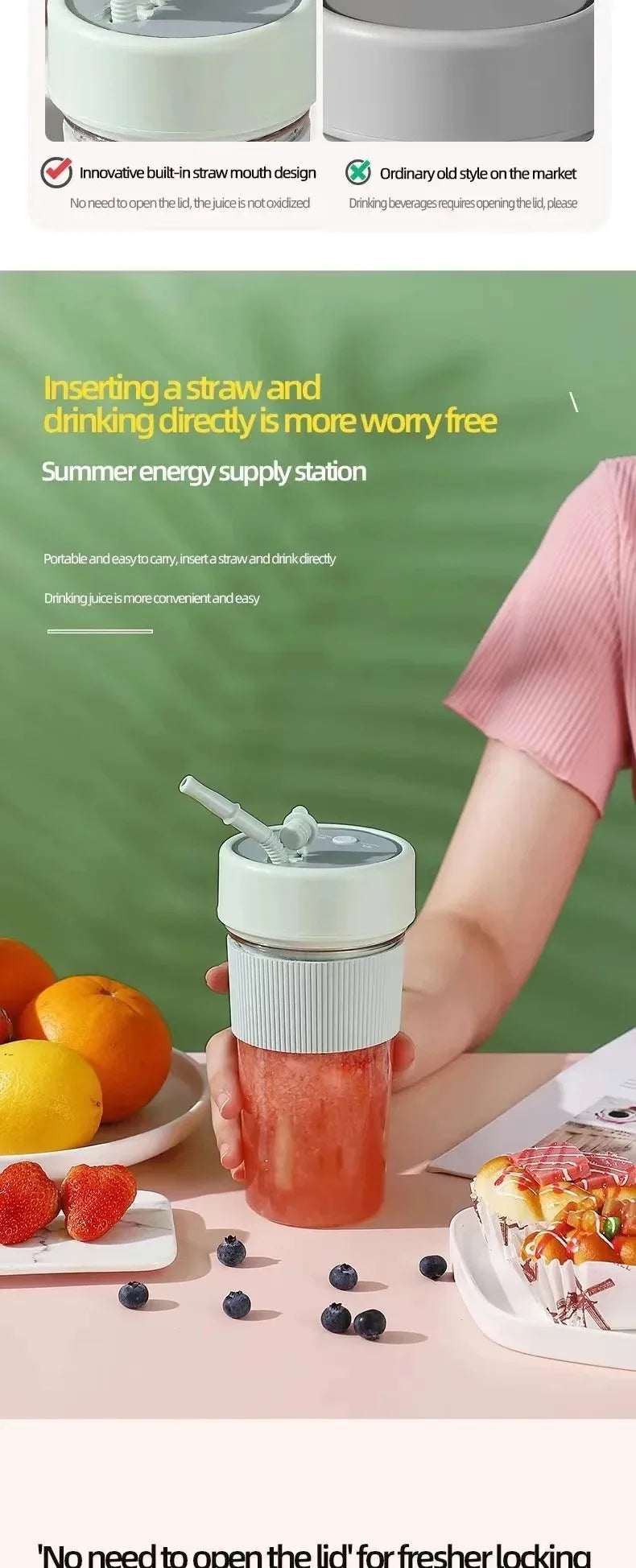 Portable Electric Fruit Juicerg