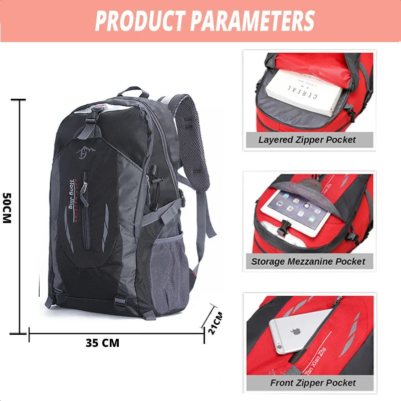 Men’s Waterproof Nylon Travel & Laptop Backpack