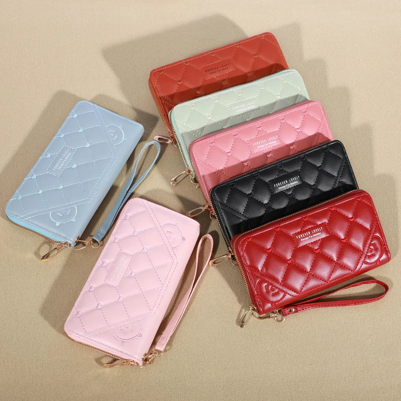 Zipper Card & Mobile Phone Bag for Women