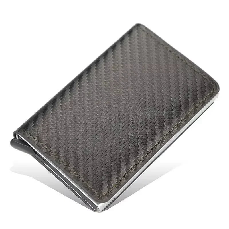RFID Aluminum Slim Men’s Wallet – Carbon Fiber Card Holder